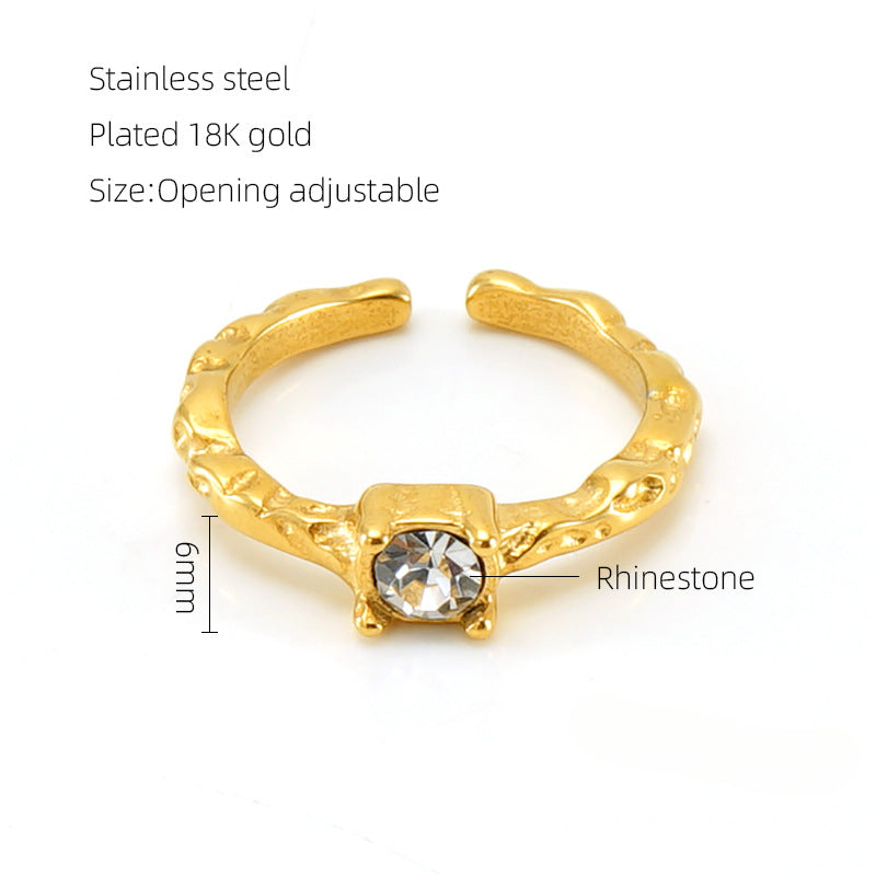 Anillos de diamantes de acero de titanio al por mayor